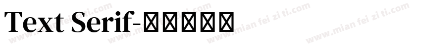 Text Serif字体转换